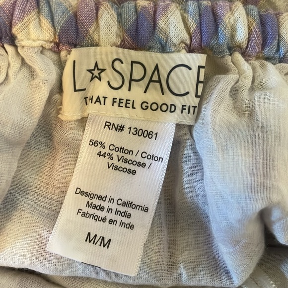 NWT L*Space Anika Dress in Purple Park Slope Gingham, Size M - Picture 8 of 8